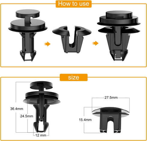 GOOACC GM Front Air Deflector Retainers Clips 15733971 for GM Chevrolet 15733971-15PCS...