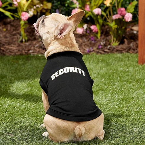 6 Pack Puppy Clothes for Small Dog Boy Summer Shirt for Chihuahua Yorkies Male Pet Tshirts Cat Clothing Black Security Vest Funny Apparel, Large...