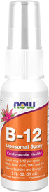 NOW Supplements, Vitamin B-12 Liposomal Spray with Folic Acid, TMG and B-6, 2-Ounce...