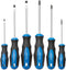6PCS Magnetic Tip Screwdriver Set, 3 Phillips and 3 Flat, Professional Cushion Grip | 6-Piece Hand Tools Set...