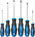 6PCS Magnetic Tip Screwdriver Set, 3 Phillips and 3 Flat, Professional Cushion Grip | 6-Piece Hand Tools Set...