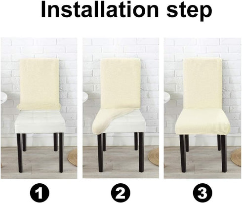 GoodtoU Chair Covers for Dining Room 4 Pack, Stretch Parson/Dining Chair Slipcover Removable Washable Chair Protector for Home/Restaurant/Banquet,...
