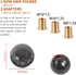 Forged Carbon Fiber Shift Knob Real Carbon Fiber Gear Shifter Spherical Type Unique Designed for Most Manual Car Universal Gear Shift Knob with 3 ...