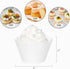 KPOSIYA Set of 100 Artistic Bake Cake Cups Filigree Little Vine Lace Laser Cut Cupcake Wrapper Liner Baking Cup Muffin CaseTrays for Wedding Birth...