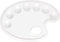 Heritage Arts CW184 Oval Plastic Artist Paint Palette; Made of Durable, Solvent-resistant Plastic for Use with Oils and Acrylics; Dimensions 9 1/2...