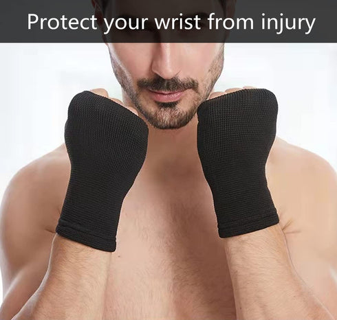 Palm Brace Wrist Support Sleeves (1 Pair), Everyday Use Wrist Brace, Compression Carpal Tunnel for Wrist Pain Relief, Fitness Gloves, Sports Glove...