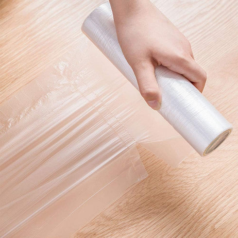 BESTEASY 12" X 20" Plastic Food Storage Bags, 350 Bags/Roll Plastic Produce Bag on a Roll Fruits, Vegetable, Bread, Food Storage Clear Kitchen Bag...