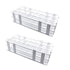 Plastic Test Tube Rack 2 Pack 24 Holes Lab Test Tube Rack Holder for 25mm and Below The Test Tubes, Detachable, White...