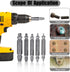 Gifts for Men,8 Pieces Screw Extractor Kit,Damaged Screw Extractor Kit Stripped Screw Extractor Set DIY Hand Tools Gadgets Broken Bolt Extractor S...