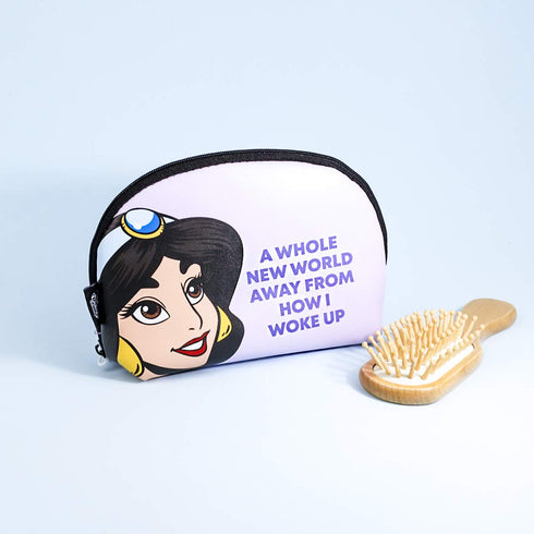 MAD Beauty Disney Princess Aladdin Jasmine Cosmetic Makeup Bag | Official Disney Licensed Product | Novelty Beauty, Cosmetic, and Skincare Gifts f...