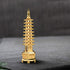 BRABUD 7'' Alloy Fengshui 9 Level Pagoda Wenchang Tower Statue Protection Business Rises Desk Decor Collectible Golden Color ZD112...