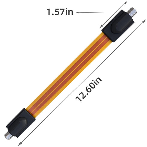 Goupchn Ultra Flat Ghost Wire Flat RG6 Coax Jumper Cable Extreme Slim F Female to Female for Window, Door 1ft...