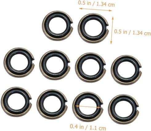 BESTonZON 12 Sets Wrench -ring Impact Wrench Socket Retainer 3/4 to 1/2 Impact Adapter Retainer Ring for Impact Wrench Electric Impact O-rings Ret...