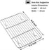 P&P CHEF Baking Rack Pack of 2, Stainless Cooling Rack for Cooking Baking Roasting Grilling Drying, Rectangle 8.6'' x 6.2'' x0.6'', Fits Small Toa...