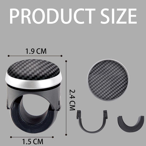 Car Steering Wheel Knob Spinner, Automotive Steering Wheel Spinners Carbon Fiber and Metal Ball, Vehicle Steering Wheel Accessories, Universal for...