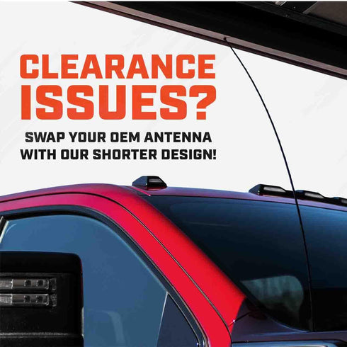 AntennaMastsRus - The Original 6 3/4 INCH is Compatible with Dodge Grand Caravan (2008-2020) - Car Wash Proof Short Rubber Antenna - Reception Gua...