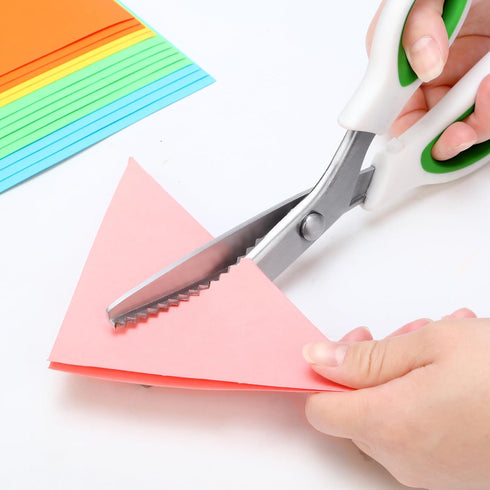 Pinking Shears?9” Zig Zag Scissors for Fabric?Pinking Shears Scissors for Fabric Cutting?Professional Handheld Dressmaking?Great for Many Kinds of...