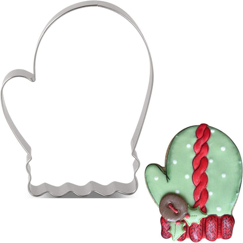 LILIAO Christmas Winter Mitten Cookie Cutter - 3.1 x 4 inches - Stainless Steel...