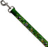 Buckle-Down Pet Leash - Marvin the Martian & K-9 Poses/Clovers Greens - 4 Feet Long - 1" Wide...