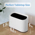 AYADA Tiny, Desk Mini Trash Can, Trash Bin, Waste Basket 1.5 L Desktop, Countertop, Makeup Tabletop Trash Can Little Cute Plastic (White)...