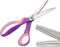 Pinking Shears for Fabric, Stainless Steel Handled Professional Dressmaking Sewing Scissors Zig Zag Fabric Craft Scissors 9.3 inch Scalloped (Purp...