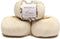 100% Baby Alpaca Yarn Wool Set of 3 Skeins DK Weight - Made in Peru - Heavenly Soft and Perfect for Knitting and Crocheting (Ivory, DK)...