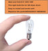 WE4M305 Dryer Light Bulb for GE/General Electric 110v 10watt Appliance Bulb (4 pack)