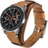 Compatible with Samsung Galaxy Watch 46mm/Galaxy Watch 3 45mm/Gear S3 Frontier/Classic Bands, 22mm Genuine Leather Cuff Bracelet Replacement Strap...