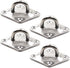 Ceiling Wall Mount Hook Heavy Duty Anchor Diamond Pad Eye Plate 5mm 3/16" 304 Stainless Steel Great for Yoga Swings Hammocks/Boat Rigging/Marine D...