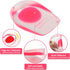 2 Pairs Women Gel Heel Cups, Soft Elastic Massage Heel Cushion Foot Pain Relief for Plantar Fasciitis Bone Spur Achilles Pain, 4.1 x 2.4 x 0.9in...