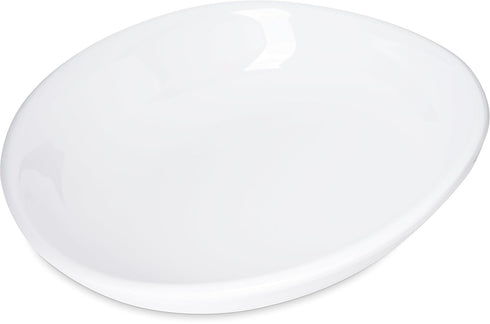 Carlisle FoodService Products Stadia Reusable Plastic Plate Pasta Plate for Home and Restaurant, Melamine, 9.5 Inches, White...