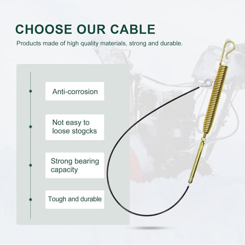 06900438 Upper Traction Auger Clutch Drive Cable Fits Ariens 06900438 Compact 20 24 SNO-Tek 24 28 120V ST24 Snow Blower...