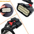 Headlight Connector Plug Harness Repair Pigtail Compatible with Ford Fusion 2013 2014 2015 2016 7 -Wire Halogen...