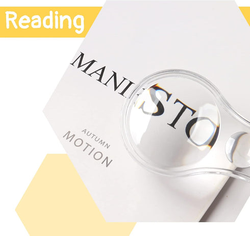 18 Pack Mini Magnifying Glass 5X and 15X Magnifiers Handheld Plastic Magnifying Glasses for Home, Classroom Use Portable Reading Magnifiers...