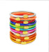 Pingyongchang Candy Color Glitter Resin Bangle Friendship Bracelets Lightweight Soft Silicone Plastic Stack Wristband for Women Men 70s 80s Holida...