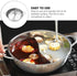 PACKOVE Double Flavor Hot Pot Divided Soup Pot Stainless Steel Hot Pot Dual Sided Pot Shabu Shabu Pot For Home (32CM?...