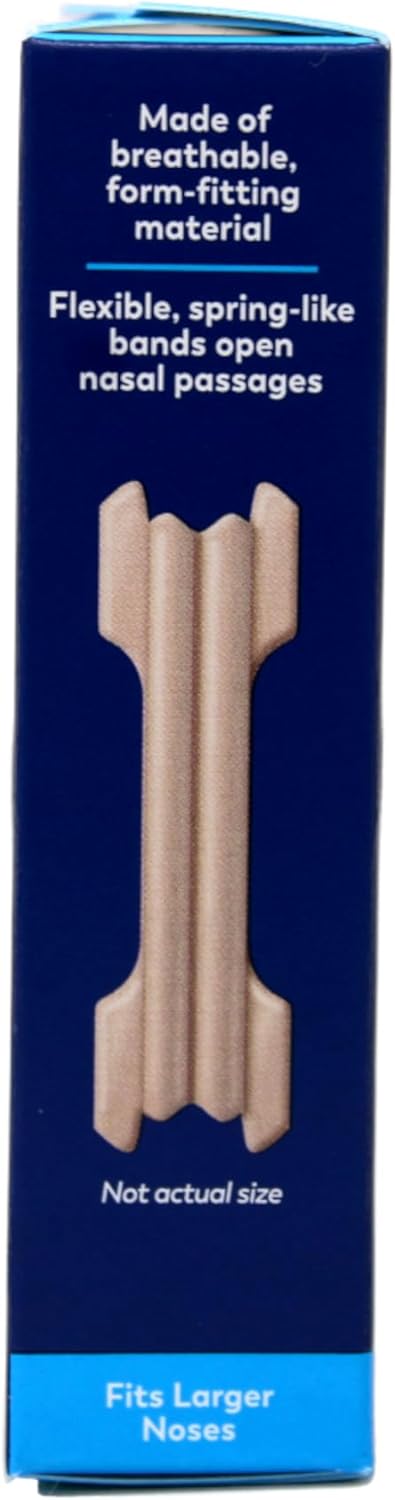 Breathe Right Original Large Tan Nasal Strips, 30 Count (Pack of 3)...