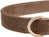 Soft Dog Collar with Metal Buckle Adjustable Durable Comfort Cotton Corduroy Collars for Large Medium Small Dogs Velvet Dog Collars, Coffee...