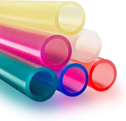 12 Pcs Eco Friendly Silicone Straws with 2 cleaning Brushes,Reusable Silicone Drinking Straws,for 20oz Tumblers,Yeti, Ozark, (Pure Multicolor, 7.8...