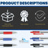 1InTheOffice Retractable Ballpoint Pen, Medium Point, 1.0mm, 12 Black, 12 Blue & 12 Red Pens, 36 Pack...