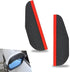 2 PCS Car Carbon Fiber Rear View Mirror Rain Eyebrow, 7.1" x 2.2" PVC Flexible Waterproof Reflective Protective Board, Rainwater Deflector to Main...