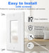 Decorator Wall Plate, Light Switch Outlet Cover with Screws, 1-Gang Standard Size 2.76"W x 4.5"H, Glossy White (10 Pack)...