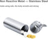 SHD Pill Box Keychain Waterproof Single Chamber Stainless Steel Pill Organizer for Outdoor Travel Camping...