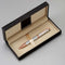Ballpoint Pen with Gift Box, Retractable Pen for Men Women Executive Business Office School Supplies, Refillable 1.0mm Black Ink B5 (Rose Gold+Sil...