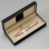 Ballpoint Pen with Gift Box, Retractable Pen for Men Women Executive Business Office School Supplies, Refillable 1.0mm Black Ink B5 (Rose Gold+Sil...