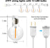 SUNTHIN Outdoor White String Lights, 27FT White Patio Lights with 14 G40 Shatterproof LED Bulbs(1 Spare), Waterproof Hanging Outside Lights for Ya...