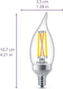 Philips LED BA11 Ultra Definition LED Globe Light Bulbs - 300 Lumen - Flicker-Free Dimmable 60W Light Bulb with EyeComfort Technology - Daylight (...