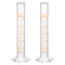 stonylab Graduated Cylinder, 2-Pack B Grade Borosilicate Glass Cylinder with Stable Hexagonal Base, 50 ml...
