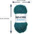 Scrubber Yarn for Crocheting Knitting Dishcloths Washcloths Crafty Items, 100 Gram (3.53 Ounces) 88 Yards (80 Meters) (Teal) (3 Skeins)...