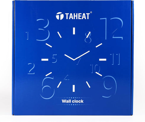 TAHEAT Romantic Lavander Wall Clock, French Purple Love Floral Clocks, Accurate Decorative Easy to Read Wall Clock for Living Room/Bedroom/Bathroo...